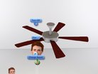  Animated Modern Ceiling Fan